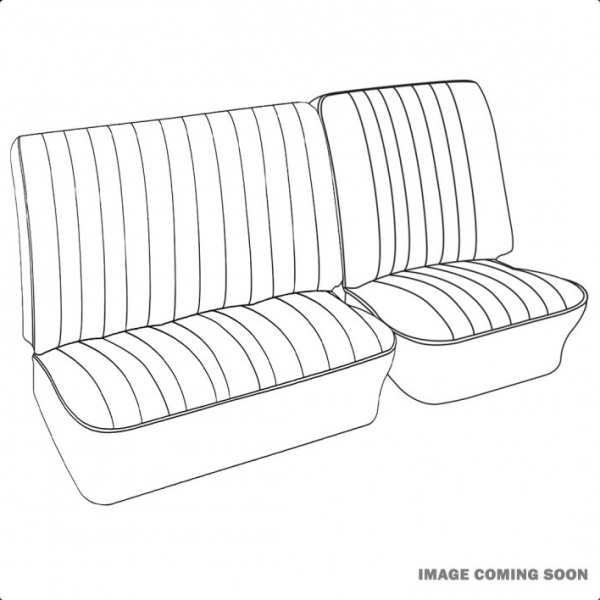 Front seat covers grey 1/3 2/3 - basket weave (vertical seams) grey